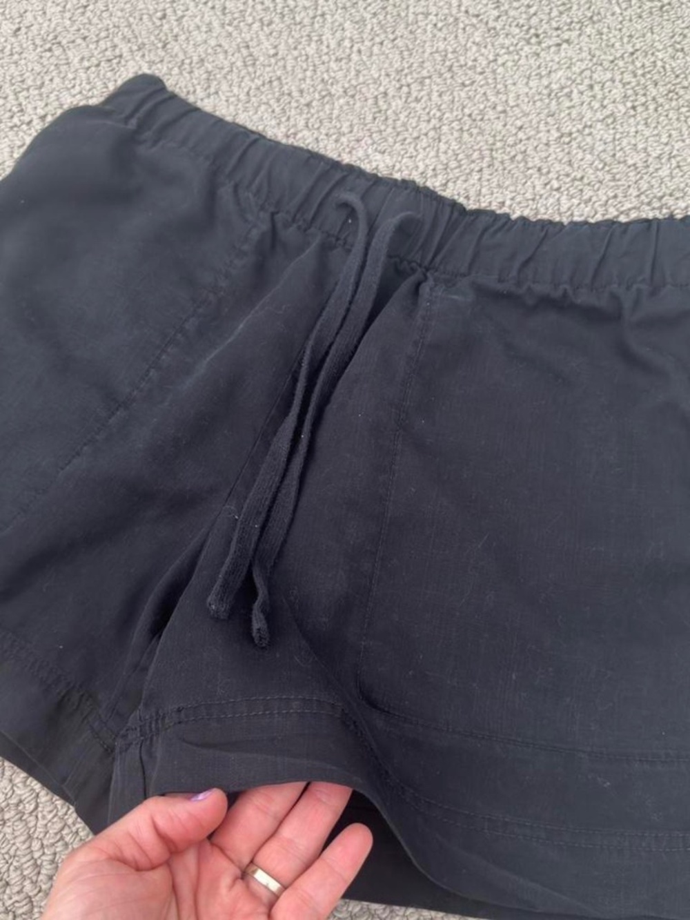 Women’s Linen Shorts Size Medium Summer Shorts %100 Lyocell